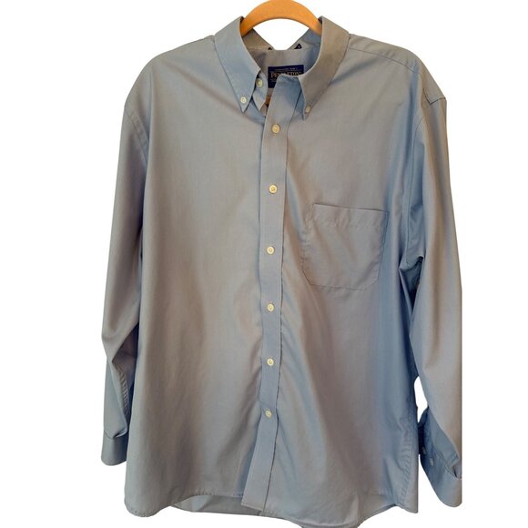 Pendleton Metro Button Down Shirt Large Light Blue Wrinkle Resistant 100% Cotton - Picture 1 of 6